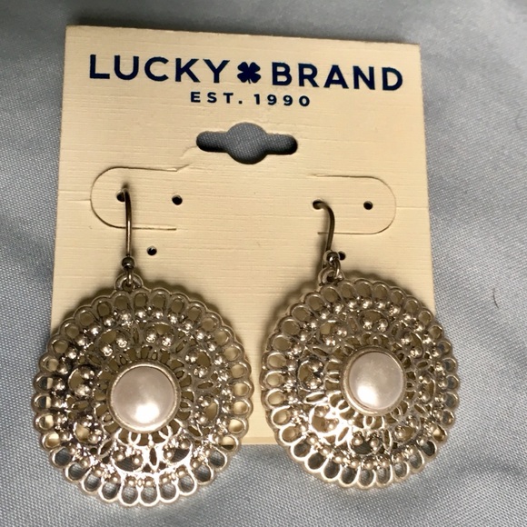 Lucky Brand Jewelry - 🎈HP🎈Lucky Brand Silver Latticework Earrings